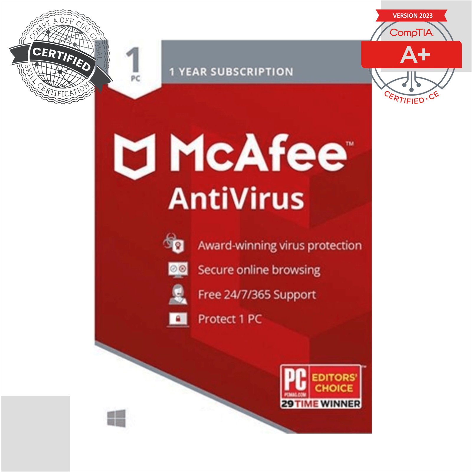 McAfee AntiVirus - 1-Year / 1-PC - TSS
