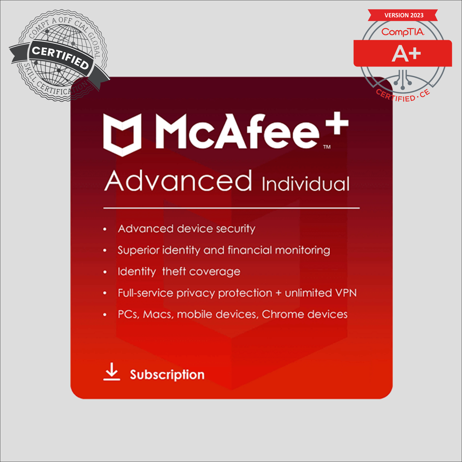McAfee+ Advanced Individual - 1-Year / Unlimited Devices - Europe/UK