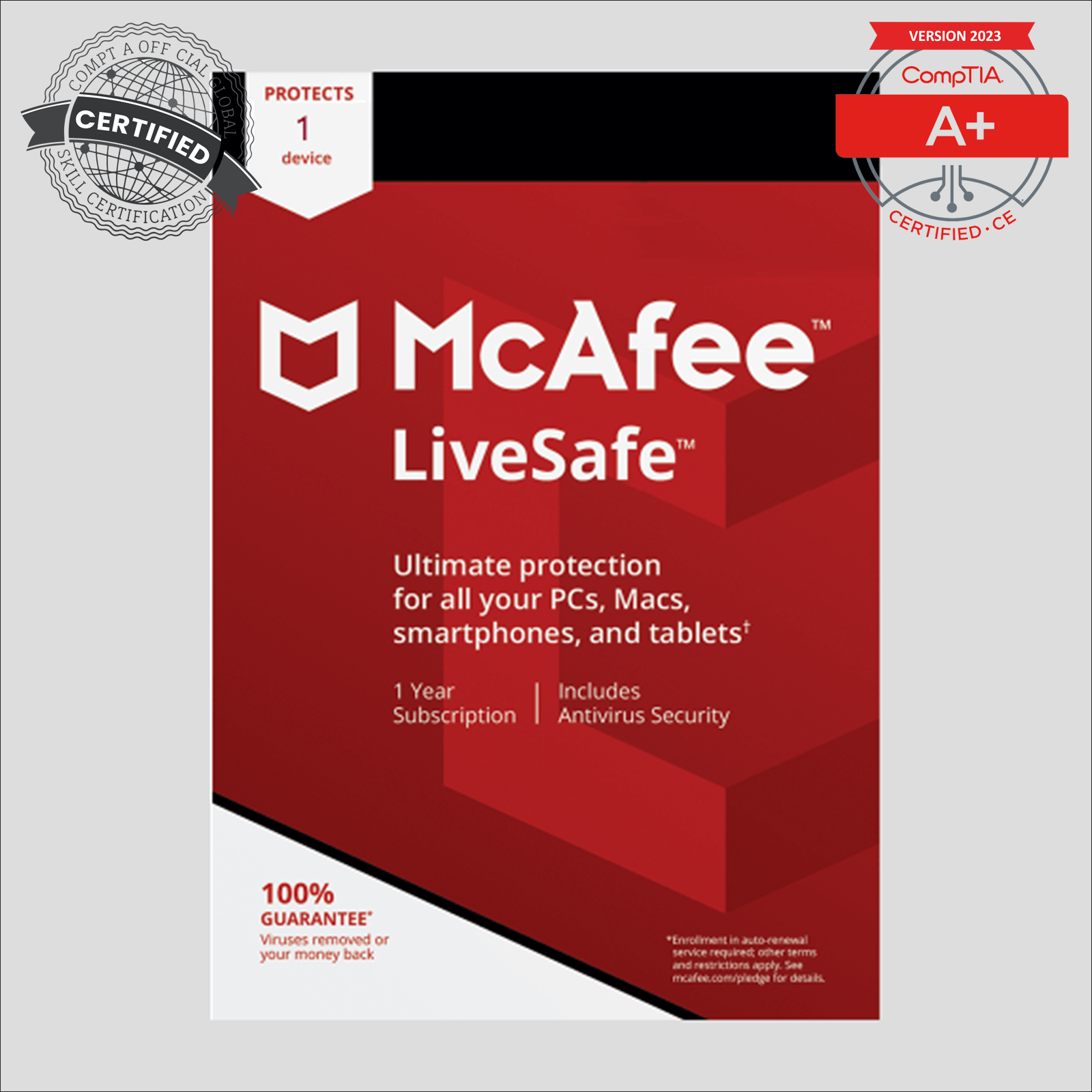 McAfee LiveSafe - 1-Year / 1 Device
