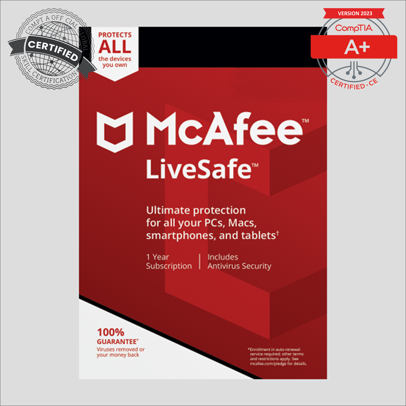 McAfee LiveSafe - 1-Year / Unlimited Devices