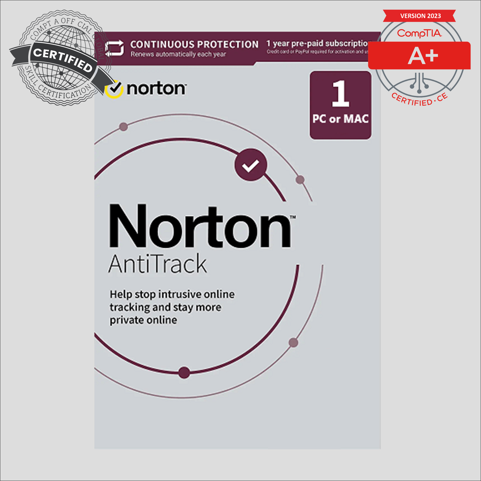 Norton AntiTrack - 1-Year / 1-PC or 1-Mac - Global