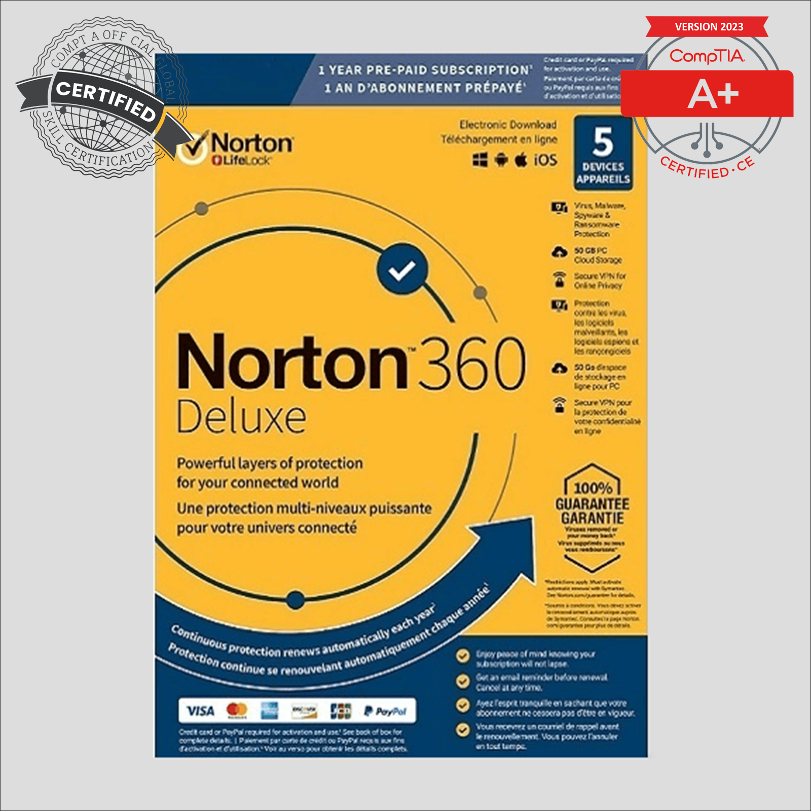 Norton 360 Deluxe - 1-Year / 5-Device - UK/Europe