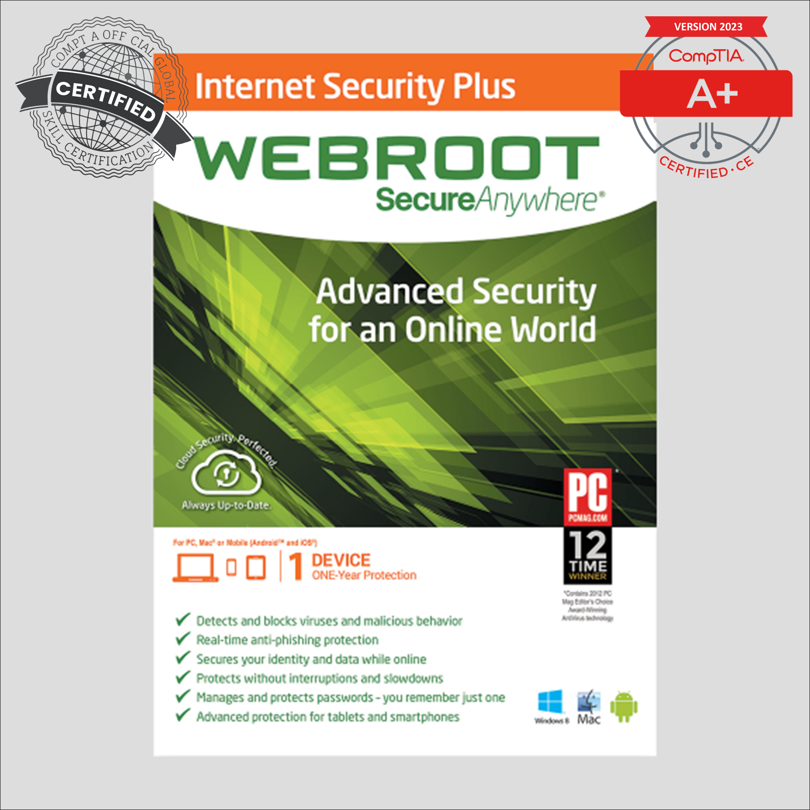 Webroot SecureAnywhere Internet Security Plus - 1-Year / 1-Device